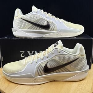 Nike Sabrina 2 Women’s Sz 10.5/ Mens Sz 9 Coconut Milk Baroque Brown FQ2174-102